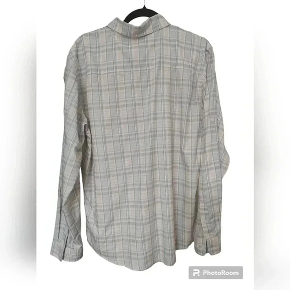 Huk Tide Point Plaid Long Sleeve Shirt - Seashell Pink  - Picture 2 of 4